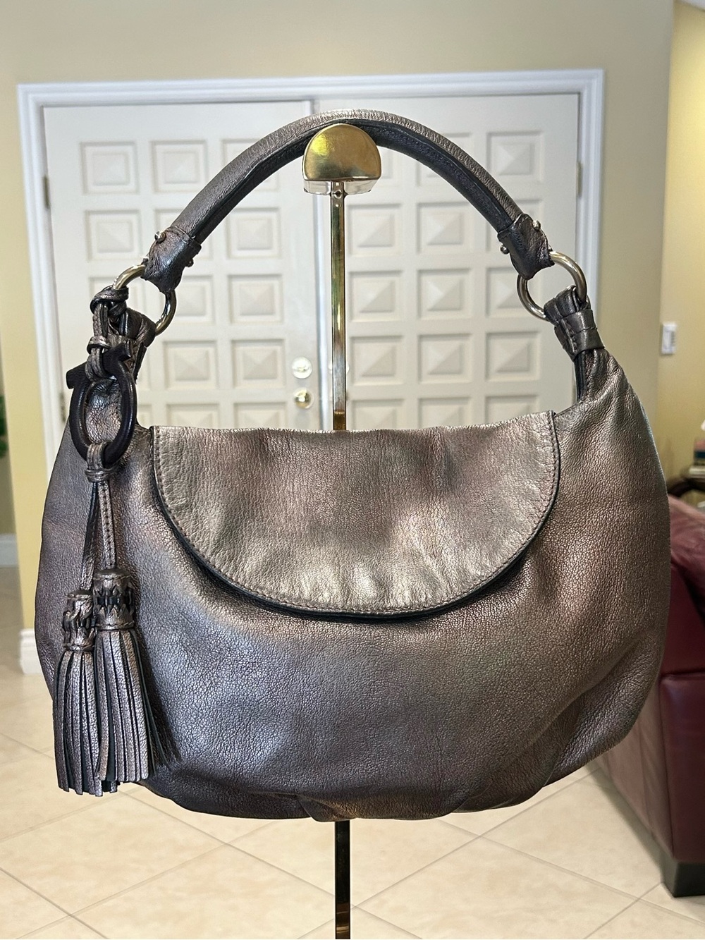 Salvatore Ferragamo leather tassel hobo